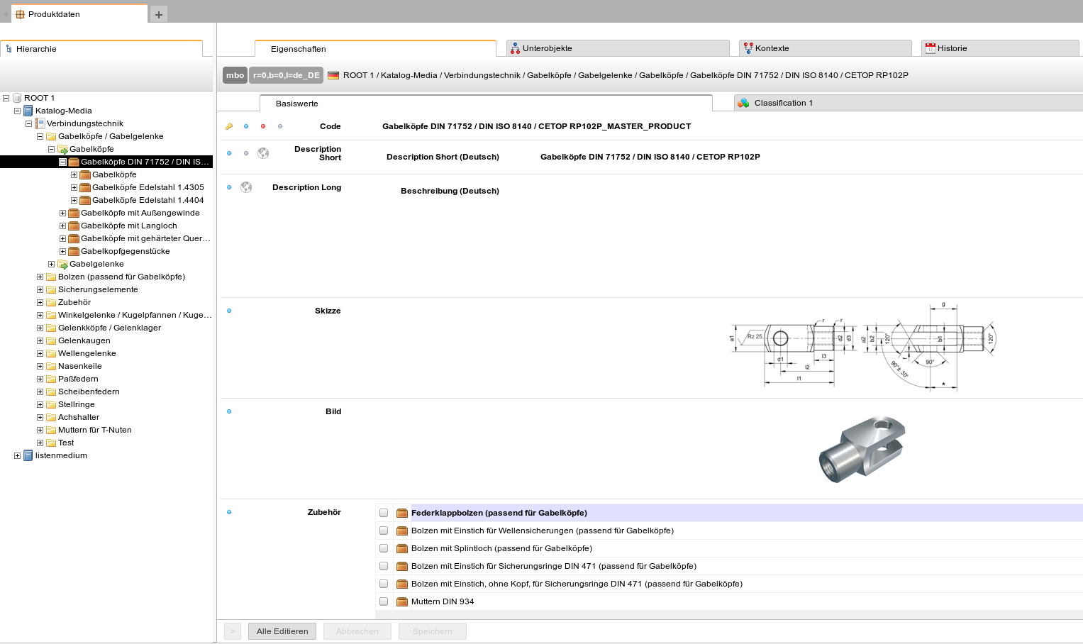 MBO PIM: Product Data Editor