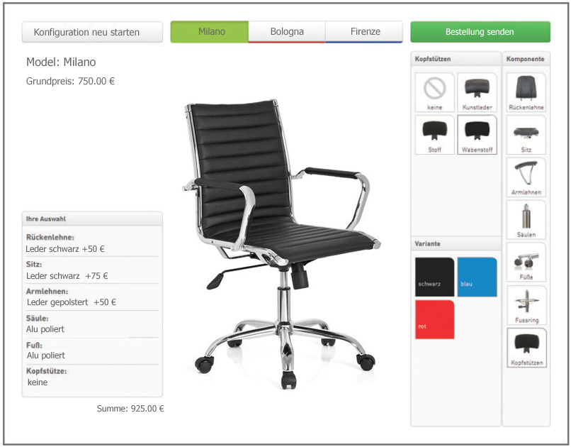 Product Configurator Website