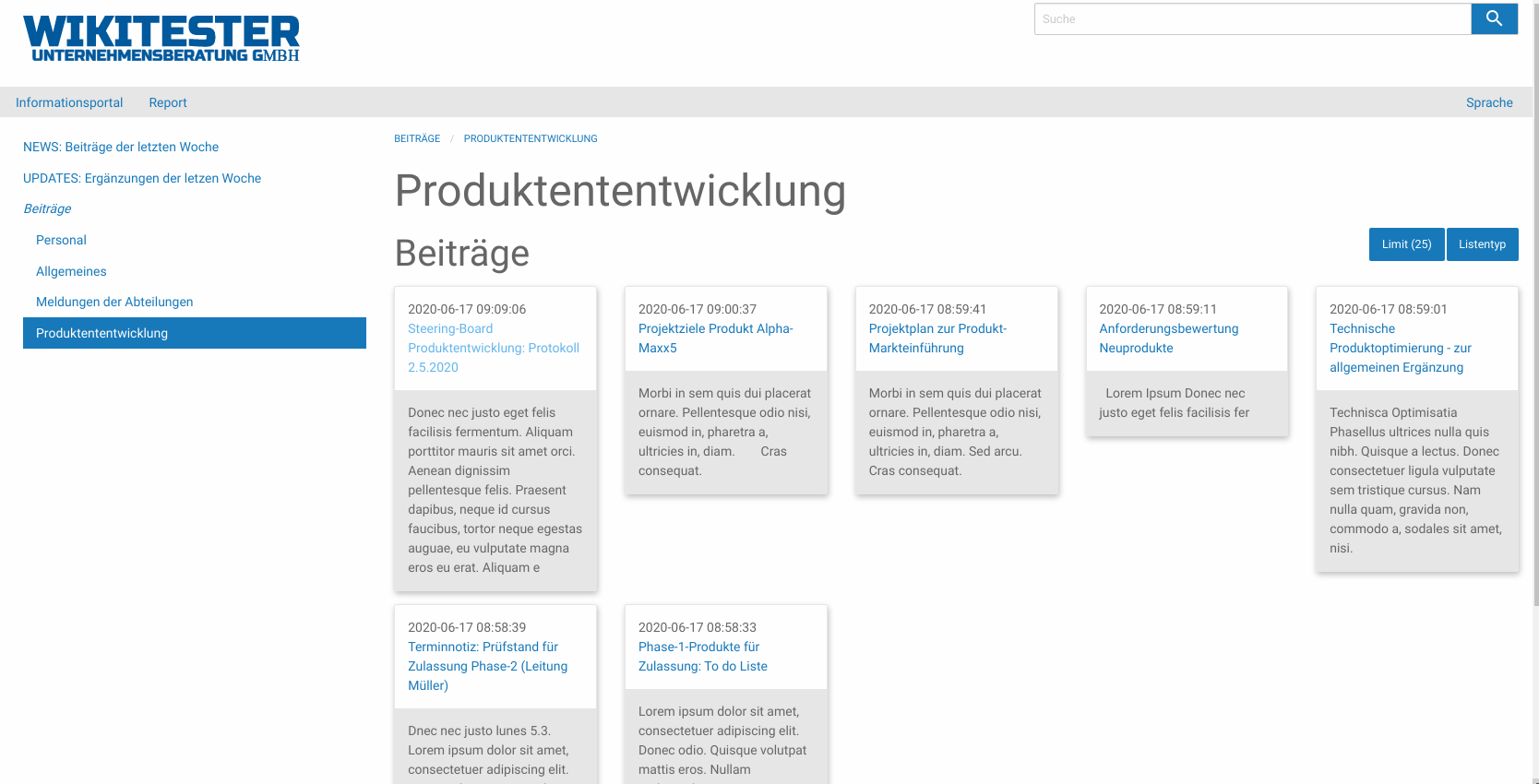 Ansicht Produktentwicklung Alterra::Wiki