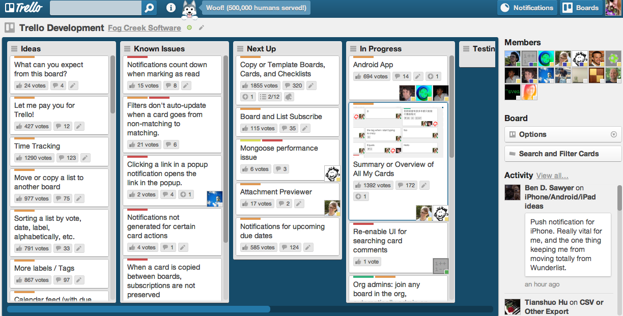 Kanban-Board in Trello